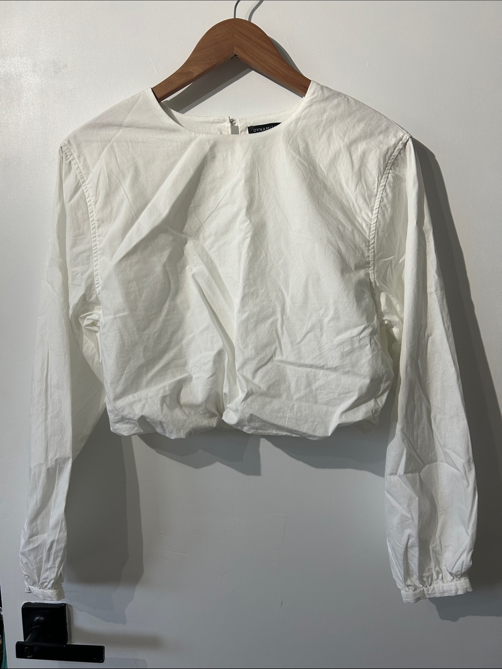 Dynamite Bubble Hem Long Sleeve Top